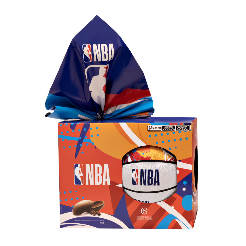 Ovo de Páscoa ao Leite Bola NBA Chocoesportes 170g