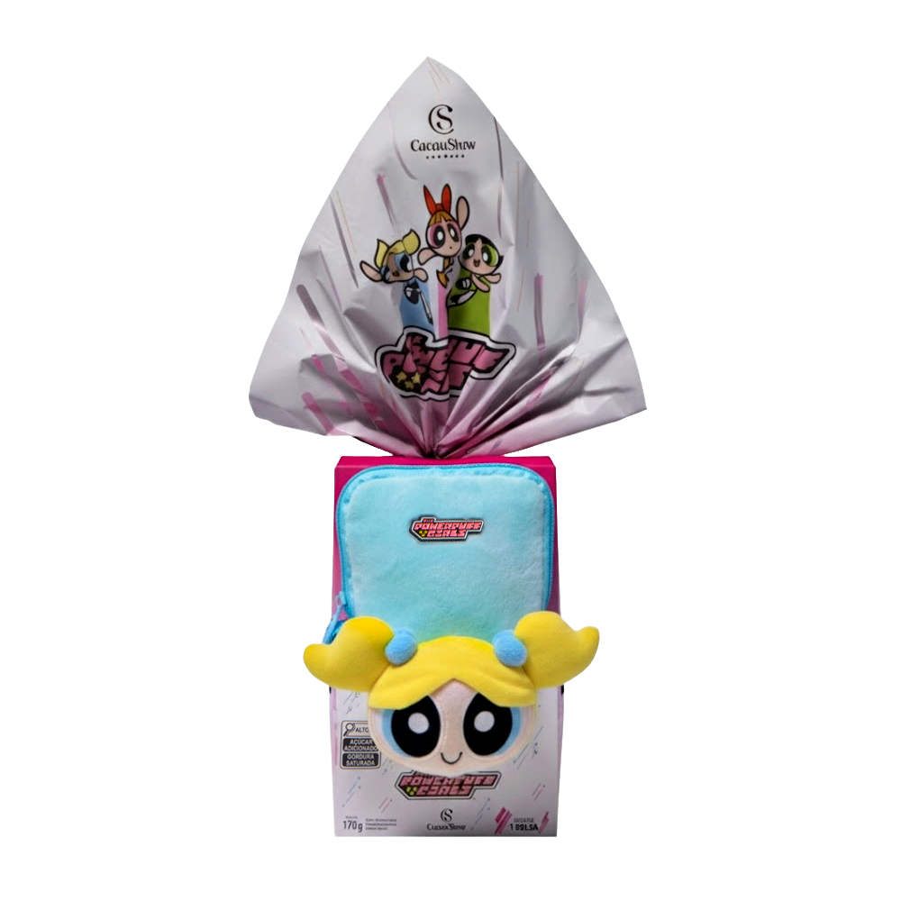 Ovo de Páscoa ao Leite Meninas Superpoderosas Bolsa Lindinha 170g